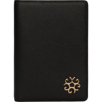 Gorski Leather Passport Cover in Black at Nordstrom