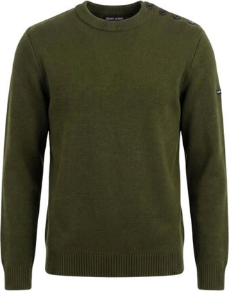 Saint James Truien & Vesten, Heren, Groen, M, Wol, Cancale Sweater
