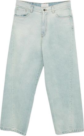 Paura Twist Baggy Jeans - Heren - Cropped Jeans - Blauw - W33 - Katoen - Jeans
