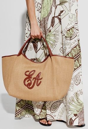 Emporio Armani Shopper Bag, Womens, Beige