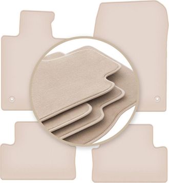 OEM Alfombrillas Beige Premium Para Honda Accord Viii Sed&aacute;n, Familiar, Tourer 2011-2015
