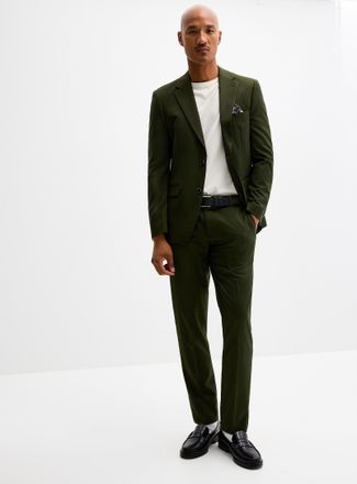 Soul of London Mens Soft solid suit Slim fit