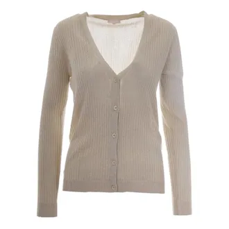 Liu Jo Cardigans, female, Beige, Size: XS ECS Maglia Aperta M/L