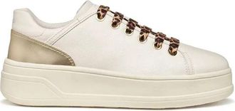 Geox D Spherica Ecub-2 - Dames - Sneakers - Wit - 41 EU - Leer - Schoenen
