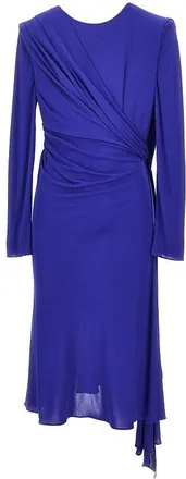 Versace Viscose jersey draped midi dress Woman 40
