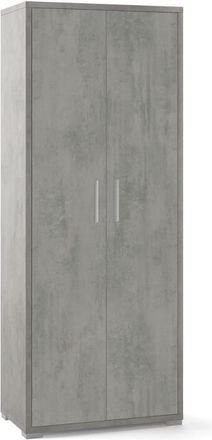 OEM Armario Multiusos De Dos Puertas Beton Cemento 71x41x H182 Cm