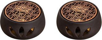 OEM 2x Base De Soporte De Cer&aacute;mica Para Tetera, Calentador De T&eacute;, Base Aislante, Calentador De T&eacute;, Caf&eacute; Y Agua, Base Hueca Para Calentar Velas, Soporte C