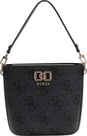 Guess Karnilla Logo Bucket - Dames - Schoudertassen - Zwart - ONE Size - Tassen