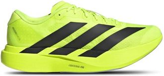 adidas Mens adidas adiZero Evo SL - Running Shoes Black/Lemon Size 10.0