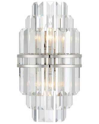 Crystorama Hayes 2-Light Polished Nickel Wall Mount