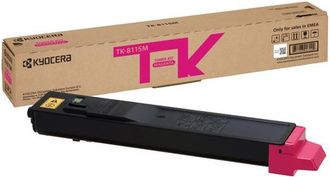Kyocera Cartucho De T&oacute;ner Kyocera Tk-8115m, 1 Unidad. Magenta Original