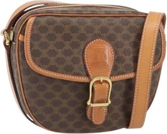 Celine Pre-owned Cross Body Bags, female, Brown, Size: ONE SIZE Pre-owned Plastic Crossbody Bag