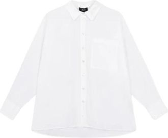 ALIX The Label Oversized Blouse - Dames - Overhemden - Wit - M - Katoen - Overhemden