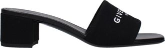 Givenchy Sandalias Givenchy 4g Mujers Tela Negra