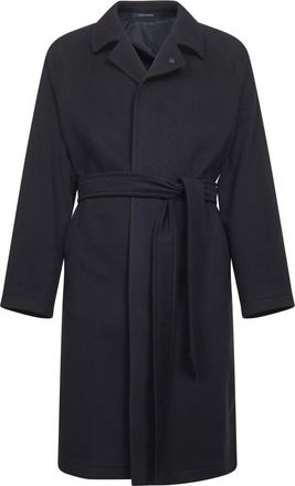 Tagliatore Salomon Jas - Heren - Jas met riem - Blauw - 2XL - Wol - Jassen