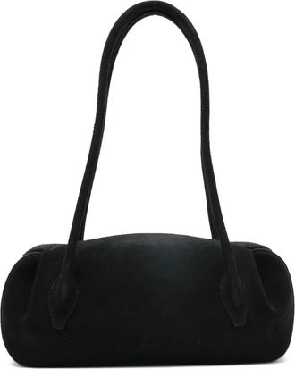 Yuzefi Oyster shoulder bag - women - Calf Suede - One Size - Black