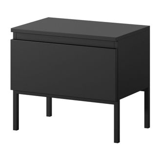 Selsey Selsey Bemmi - Mesita De Noche - Negro Con Patas Negras