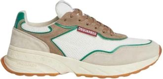 Dsquared2 Sprinter Sneakers Su&egrave;de Mesh Rubberen Zool - Heren - Sneakers - Veelkleurig - 44 EU - Su&egrave;de - Schoenen