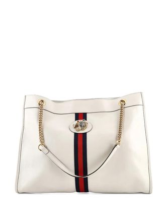 Gucci Rajah Chain Leather Large tote bag - Beige