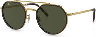 Ray-Ban Green Irregular Unisex Sunglasses RB3765 919631 53