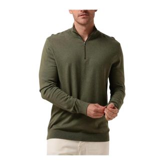 Selected Truien & Vesten, Heren, Groen, 2Xl, Heren Truien & Vesten Slhberg Half Zip Cardigan Noos
