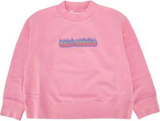 Palm Angels Kids Sweatshirts, male, Pink, 10 Y, Maglieria Sweatshirt
