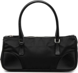 Prada Pre-owned Prada Vitello Trimmed Tessuto Handbag Ladies KWU3SR55E0PX0KTS