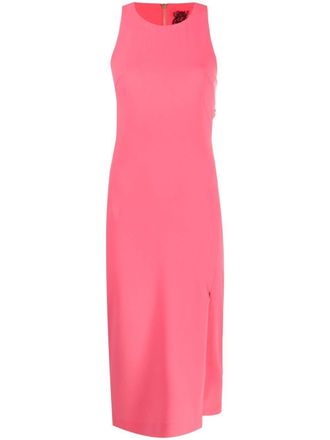 Patrizia Pepe open-back midi dress - women - Polyester/Polyester/Elastane - 40 - Pink