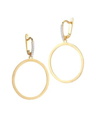 I.Reiss Company 14K 0.10 ct. tw. Diamond Circle Earrings