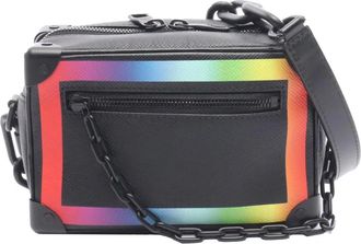 Louis Vuitton 2019 Taiga Rainbow Soft Trunk crossbody bag - Black