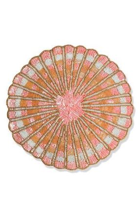 Tiramisu The Garden Party Beaded Charger in Pink at Nordstrom Rack