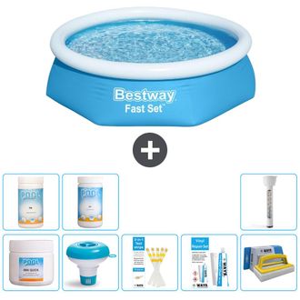 Bestway Piscina Bestway Fast Set Redonda - 244x61 Cm - 7-piezas S43319