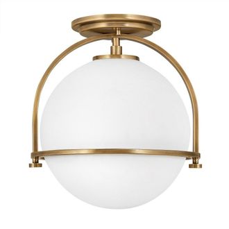 Netlighting Hinkley Somerset Globe Ceiling Light Heritage Brass in Yellow