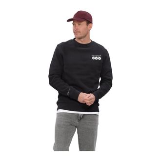 The Goodpeople Laurent Sweater - Heren - Sweatshirts & Hoodies - Zwart - Maat: M
