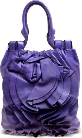 Valentino Garavani Borsa tote Petale in pelle 20232 - Viola