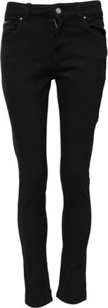 Dolce & Gabbana Zwarte Skinny Denim Jeans - Dames - Skinny Jeans - Zwart - 2XS - Denim - Jeans