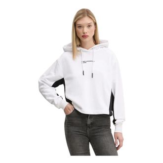 Karl Lagerfeld Hoodie - Dames - Hoodies - Wit - L - Katoen - Hoodies & sweatvesten