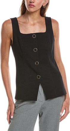 Shelli Segal Laundry By Shelli Segal Button Up Vest