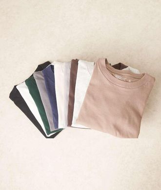 Abercrombie & Fitch Confezione da 10 T-shirt basic di vari color neutri-Multicolore