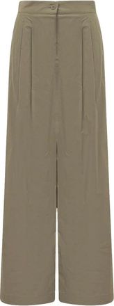 Max Mara Broek - Dames - Wijde Broeken - Groen - 2XS - Broeken