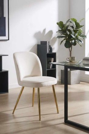 Regalos Miguel Sillas Comedor - Silla Golden Lunza Terciopelo - Beige