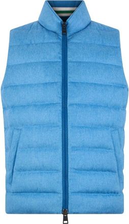 Herno Padded Gilet - Heren - Bodywarmers - Blauw - L - Kasjmier - Jassen