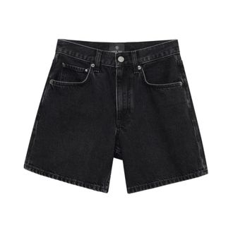 Anine Bing Denim Shorts, female, Black, Size: W27 Delaney Short