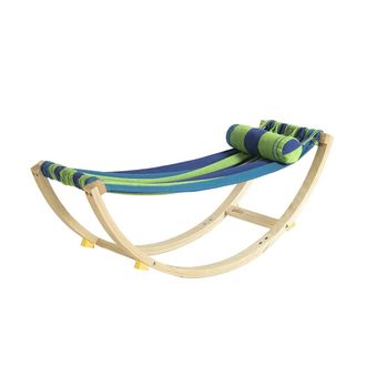 SoBuy Hamaca para beb&eacute;s hamaca para ni&ntilde;os madera de abedul 124x36x45cm