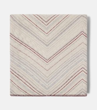 Missoni Gessetti Zigzag wool and cashmere throw