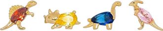 Girls Crew Dinosaur Dance Set of 4 Mismatched Stud Earring Set in Gold at Nordstrom