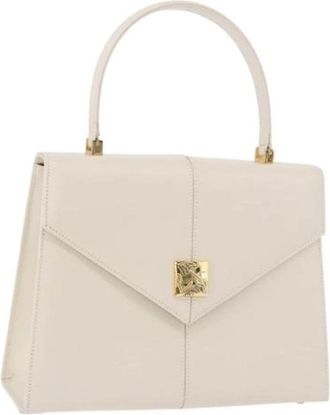Saint Laurent Pre-owned Vintage Hand Bag - unisex - Vintage Handtas - Wit - ONE Size - Leer - Vintage