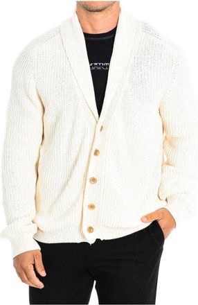 La Martina Gebreid vest met lange mouwen - Heren - Vesten - Beige - L - Katoen - Truien & Vesten
