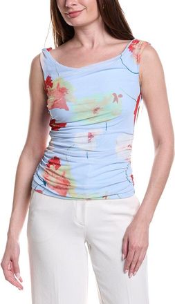 Bardot Layana Printed Mesh Asymmetrical Top