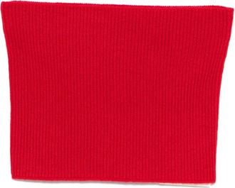 Toteme ribbed cashmere scarf - Rood